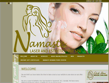 Tablet Screenshot of namastelaserfcc.com